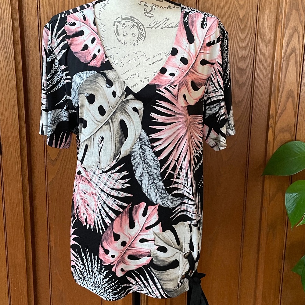 Bali tropical print top